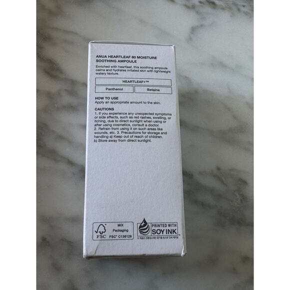 Heartleaf 80% Moisture Soothing Ampoule 30 ml - Picture 3 of 4